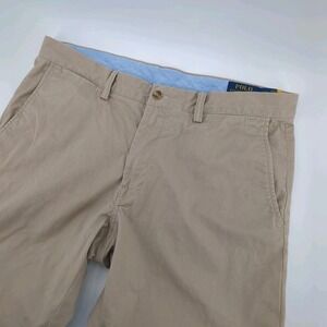 Polo Ralph Lauren Pants Mens 35x30 Khaki The Polo Chino Stretch Straight Fit